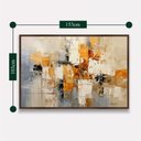 Ver imagem 3 de Quadro Abstrato Arte Moderna Tons Neutros e Quente 153x103