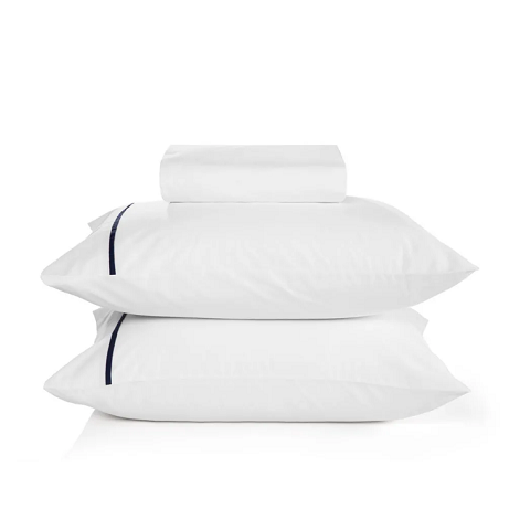 Jogo de Cama Liam Filete 3 Peças Karsten Percal Confort King Filete Azul