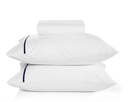 Ver imagem 1 de Jogo de Cama Liam Filete 3 Peças Karsten Percal Confort King Filete Azul