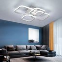 Ver imagem 2 de Lustre Moderno Led Quarto Escritório Controle Remoto 3 Tons Cor:branco