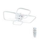 Ver imagem 1 de Lustre Moderno Led Quarto Escritório Controle Remoto 3 Tons Cor:branco