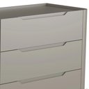 Ver imagem 3 de Cômoda Quarto 178cm Casal 6 Gavetas Blen Grigio/Preto I06 - Mpozenato