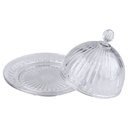 Ver imagem 3 de Queijeira de Vidro Crown 20cm Cv244732 Cazza