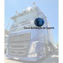 Ver imagem 2 de 2 Antena Px Inox Mini Maria Mole 1,40 metros Suporte Dianteiro Volvo Fh Parabrisa Parafusos Anti-Fur