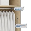 Ver imagem 4 de Módulo de Guarda Roupa 1 Porta Elegance Cinza/Níquel