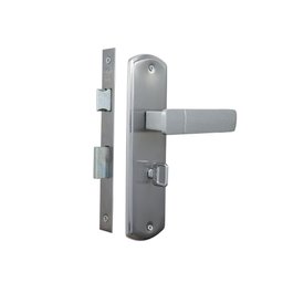 Fechadura para Porta de Banheiro com Espelho Capri 40mm MGM Alumínio - 4 Fechadura para Porta de Banheiro com Espelho Capri 40mm MGM Alumínio - 4