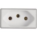Ver imagem 2 de Kit 12 Modulo Tomada 2p T Tramontina 20 a 250 V Branco
