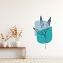 Ver imagem 2 de Adesivo Decorativo Flor Minimalista Fundo Branco 53x90cm