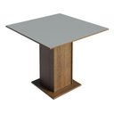 Ver imagem 4 de Conjunto Sala de Jantar Mesa Tampo de Madeira 4 Cadeiras Rustic/cinza/silver Livia Madesa