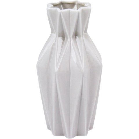Villani Vaso 23x13x13cm Cerâmica Cinza