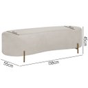 Ver imagem 5 de Puff Recamier Orgânico Maitê 1,38m para Quarto Loja Bouclê Bege Sofa Store