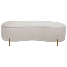 Puff Recamier Orgânico Maitê 1,38m para Quarto Loja Bouclê Bege Sofa Store - 3