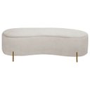 Ver imagem 3 de Puff Recamier Orgânico Maitê 1,38m para Quarto Loja Bouclê Bege Sofa Store