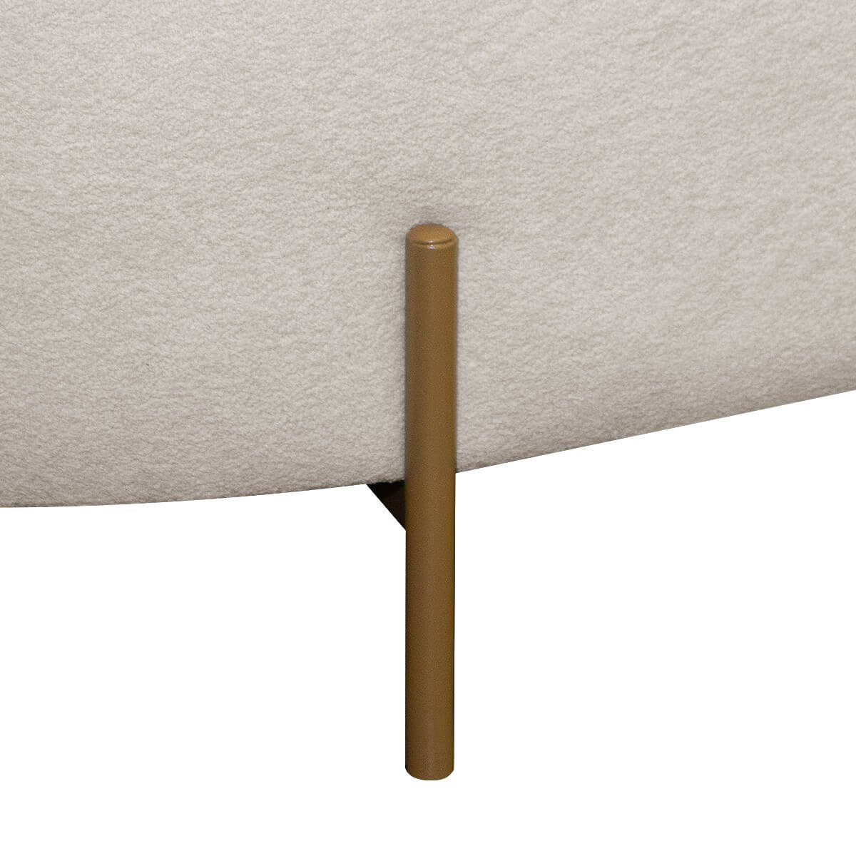 Puff Recamier Orgânico Maitê 1,38m para Quarto Loja Bouclê Bege Sofa Store - 4