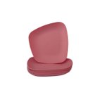 Ver imagem 1 de Kit 06 Pratos Plastico Duro Resistente Sobremesa Rosa