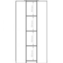 Ver imagem 6 de Módulo de Canto Oblíquo 1 Porta 4 Prateleiras Elegance 