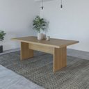 Ver imagem 2 de Mesa de Jantar Retangular para 6 Lugares 200cm Amêndoa MJ2157
