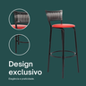 Kit 4 Banquetas Alta para Cozinha Junco Degradê Bancada Bistrô Balcão Ilhas Área Gourmet Piscina - 4