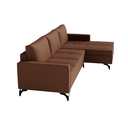 Ver imagem 5 de Sofá 4 Lugares Living Fixo Viena com Chaise 2,70m em Veludo:bronze