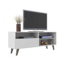 Ver imagem 5 de Rack para TV até 55 Polegadas 136cm Att 3 Nichos 1 Porta Detroit Branco