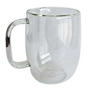 Caneca para Chá de Vidro Duplo, 380 Ml