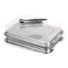 Conjunto Porta Frios 3 Peças Geladeira Inox com Pinça Inox - 6