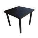 Ver imagem 2 de Kit 1 Mesa Preta Quadrada + 2 Cadeira Preta Bistrô 182kg