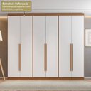 Ver imagem 5 de Guarda-Roupa Closet 3 Módulos Roupeiro 6 Portas 6 Gavetas Versatille Yescasa
