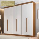 Ver imagem 6 de Guarda-Roupa Closet 3 Módulos Roupeiro 6 Portas 6 Gavetas Versatille Yescasa