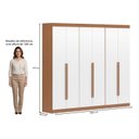 Ver imagem 3 de Guarda-Roupa Closet 3 Módulos Roupeiro 6 Portas 6 Gavetas Versatille Yescasa
