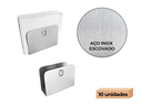 Ver imagem 5 de Kit 10 Porta Guardanapo Aço Inox Escovado Mesa Casa Bar Restaurante