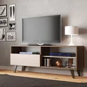 Ver imagem 1 de Rack para TV até 55 Polegadas 136cm Att 3 Nichos 1 Porta Detroit Marrom