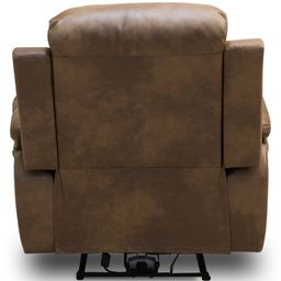 Poltrona do Papai Retrátil Reclinável Elétrica com Usb Léon L06 Couro Marrom - Lyam Decor - 9