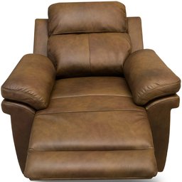 Poltrona do Papai Retrátil Reclinável Elétrica com Usb Léon L06 Couro Marrom - Lyam Decor - 10