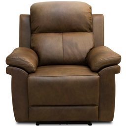 Poltrona do Papai Retrátil Reclinável Elétrica com Usb Léon L06 Couro Marrom - Lyam Decor - 6