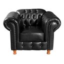 Ver imagem 6 de Conjunto De Sofá Luís Xv 2 Lugares + 2 Poltronas Chesterfield Capitonê - Couríssimo Preto