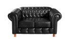 Ver imagem 3 de Conjunto De Sofá Luís Xv 2 Lugares + 2 Poltronas Chesterfield Capitonê - Couríssimo Preto