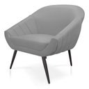 Ver imagem 5 de Poltrona Giovana Suede Cinza de Ferro