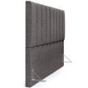 Ver imagem 2 de Cabeceira Cama Box Casal Queen 160 Cm Linho Cinza Escuro