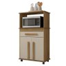 Balcão Multiuso Para Micro-ondas ou Forno 74cm Toronto RV Móveis Cinamomo/Off White - 1