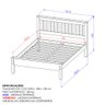 Cama de Casal Madeira Maciça para Colchão 188 X 138cm Multimóveis Cr35240 - 4