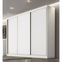 Ver imagem 1 de Guarda Roupa Casal 3 Portas 6 Gavetas - Logan-branco - Móveis Novo Horizonte