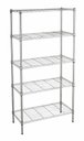 Ver imagem 1 de Estante de Aço Cromado 5 Prateleiras Rack Aramado