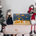 Ver imagem 4 de Presépio Natalino Decorativo Natal Placa e Base Mesa 13x20cm