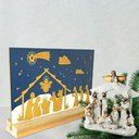 Ver imagem 5 de Presépio Natalino Decorativo Natal Placa e Base Mesa 13x20cm
