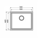 Ver imagem 2 de Cuba Premium Acetinada com Válvula de 4.1/2" 54X44X20CM 54X44X20cm