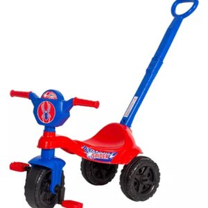 Carrinho de Passeio/pedal Infantil Kemotoca Spider com Haste
