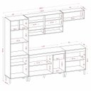 Ver imagem 2 de Jogo de Cozinha Atena Completo 249cm - Cinamomo/Branco Aramóveis