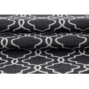 Ver imagem 4 de Tapete Para Sala ou Quarto Antiderrapante 2,00M x 1,32M Geométrico Preto e Branco