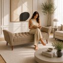 Ver imagem 6 de Recamier Decorativo 180 cm para Quarto Capuccino